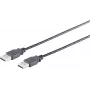 USB kábel S/CONN 13-22025 USB 2.0 1 m čierny