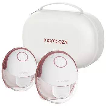 Momcozy M6 dvojitá elektrická odsávačka mlieka, červená, 180 ml