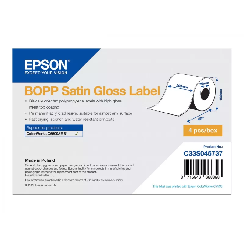 Epson C33S045737 etiketa do tlačiarne