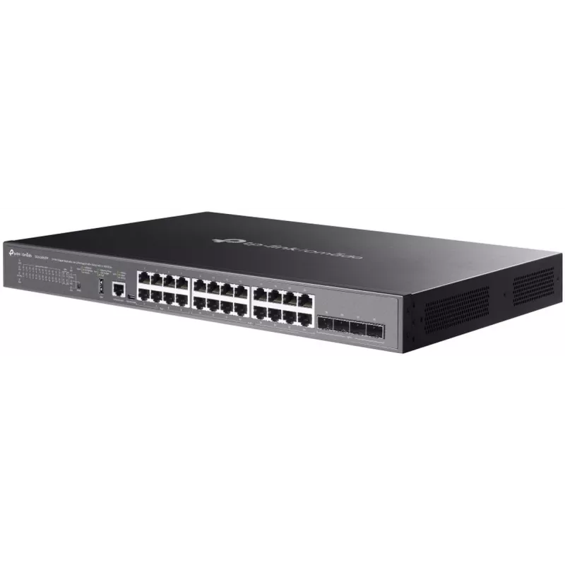 TP-Link SG5428XMPP sieťový switch Managed L3 Gigabit Ethernet (10/100/1000) Power over Ethernet (PoE) čierny