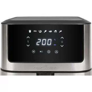 ProfiCook PC-FR 1269 H fritéza, samostatná, 8 l, samostatne stojaca, 1800 W, teplovzdušná fritéza, čierna, nerez