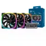 MONTECH AX120 120mm ARGB balenie 3 ks skriňový ventilátor - čierna