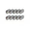 Digitus CAT 5e RJ45 modulárna spojka 10 kusov pozlátená Strieborná