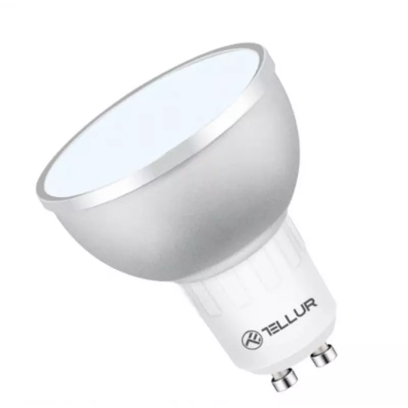 LED Smart Bulb Tellur GU10 5W RGB stmievateľná – pätica GU10, 5 W, RGB, inteligentné ovládanie