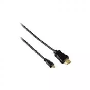 Hama HDMI 0,5 m HDMI kábel HDMI Type-A (štandard) HDMI Type-D (Micro) čierny