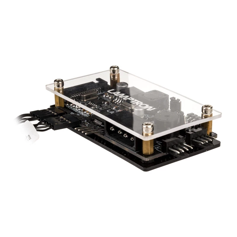 Lamptron TC20 PCI RGB ovládač ventilátorov a LED - strieborný