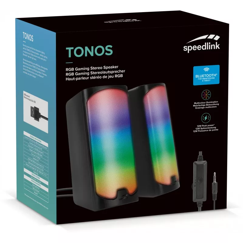 Reproduktor SPEEDLINK TONOS RGB 6 W