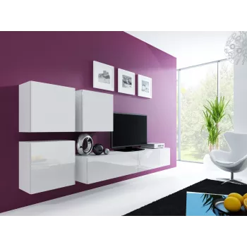 Cama Square skriňa VIGO 50/50/30 biela/biela lesk