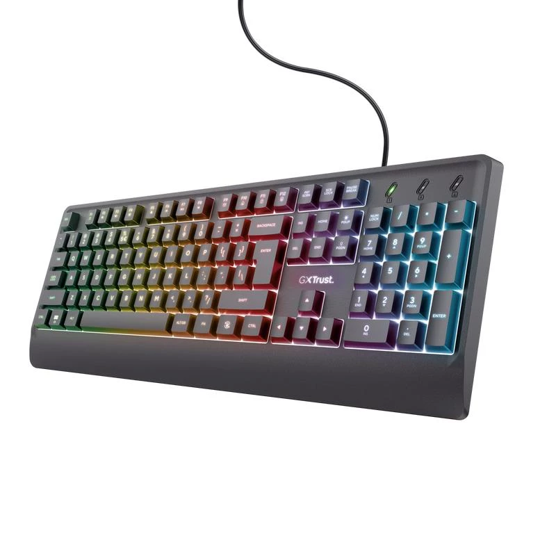 Trust GXT 792 QUADROX klávesnica myš vrátane Gaming USB QWERTY US English čierna