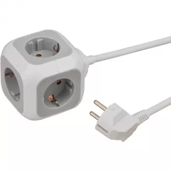 Brennenstuhl 1150090 predlžovací kábel 1,4 m 4 AC výstupy interiér biely (1150090)