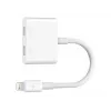 Belkin | Lightning Audio + Charge RockStar kábel, 11,5 cm, biela | F8J198btWHT
