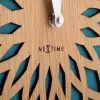 NeXtime hodiny 3149tq Sun Large, Ø50 cm, nástenné, tyrkysové