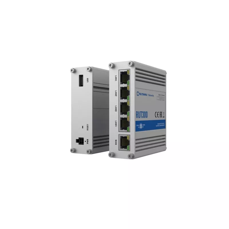 TELTONIKA RUT300 priemyselný káblový router 5X RJ45 100 MB/s