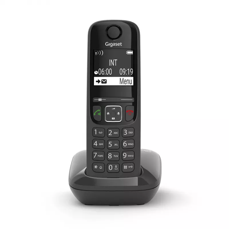 Analógový/DECT telefón Gigaset AS690 identifikácia volajúceho bezdrôtový slúchadlo čierna