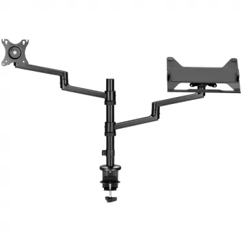 Držiak monitora WENTRONIC Goobay Deluxe 74417 s ramenom na notebook, čierna
