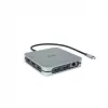 DICOTA D32057 USB Type-C hub 10000 Mbit/s strieborný