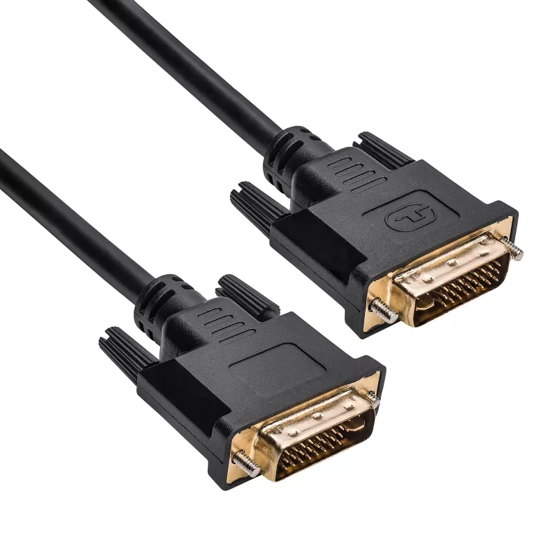 Akyga AK-AV-02 DVI-I Dual-Link kábel, 24+5-pinový, 1,8 m, čierny