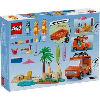 LEGO Bluey Modré auto Rodinný výlet 11202 — hracia sada pre fantazijné hranie