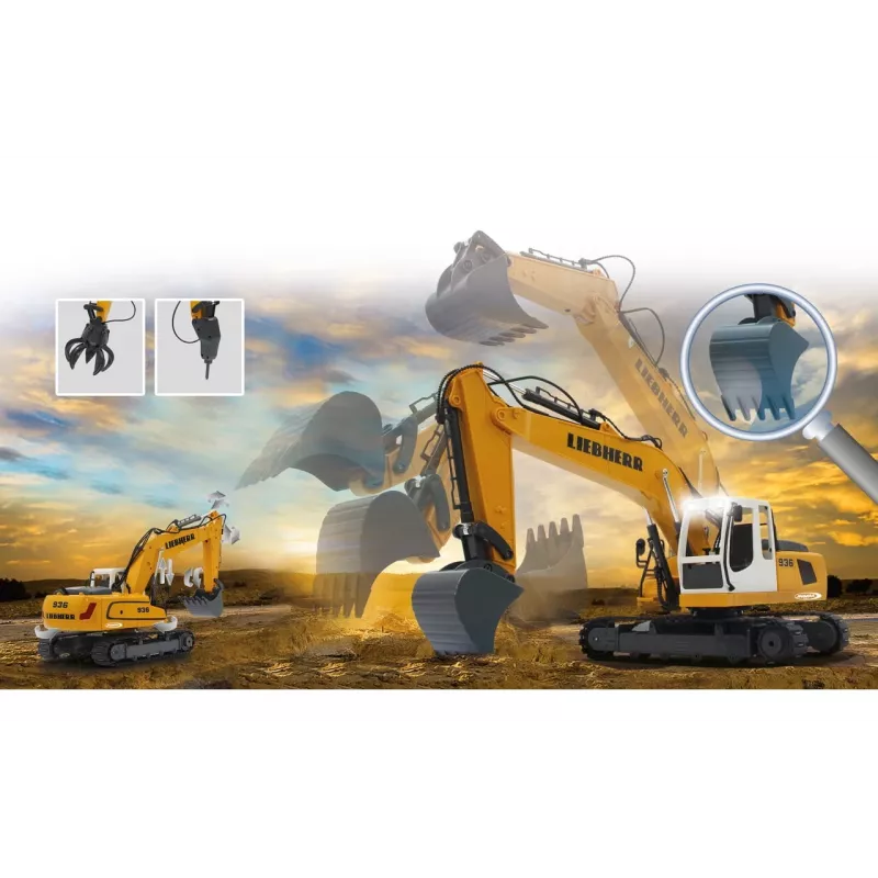 JAMARA Liebherr R936, bager, 1:20, 8 rokov, 1,22 kg