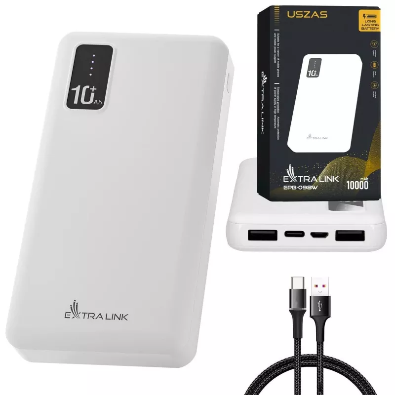 Prenosná powerbanka Extralink EPB-098W 10000mAh