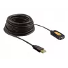 USB kábel DeLOCK 82446 USB 2.0 10m čierny