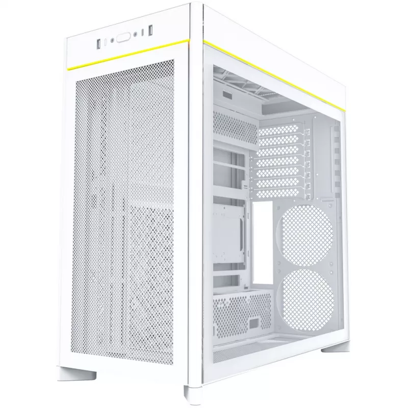 Počítačová skriňa Montech HS01 Tempered Glass ATX biela