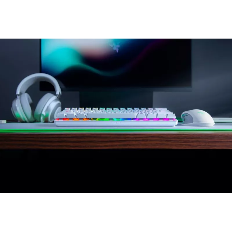 RAZER Huntsman Mini - Mercury Edition - Purple Switch - US-Layout klávesnica