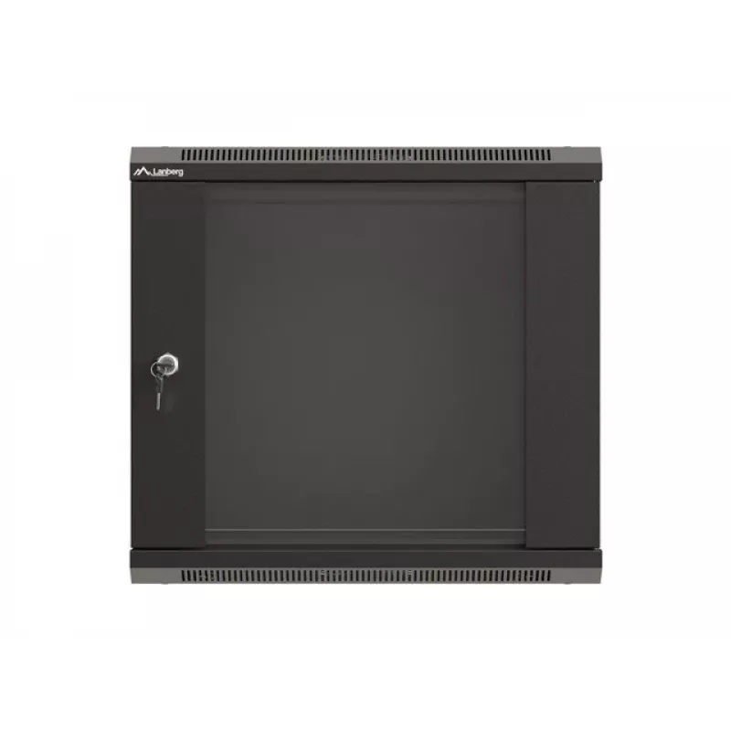 Nástenný rack LANBERG WF03-5309-10B, 9U, 500×350×540 mm, max. zaťaženie 60 kg, čierny