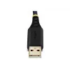 StarTech.com 2ft (60cm) 2-portový USB na sériový adaptérový kábel, vymeniteľné DB9 skrutky/matice, COM retention, USB-A na DB9 RS232, FTDI, Level-4 ESD ochrana, Windows/macOS/ChromeOS/Linux – robustná TPE konštrukcia