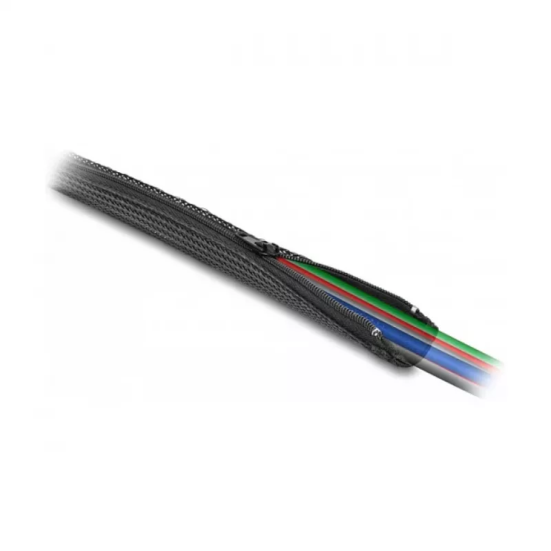 DeLOCK opletená hadica 3 m x 50 mm čierna tepelne odolná