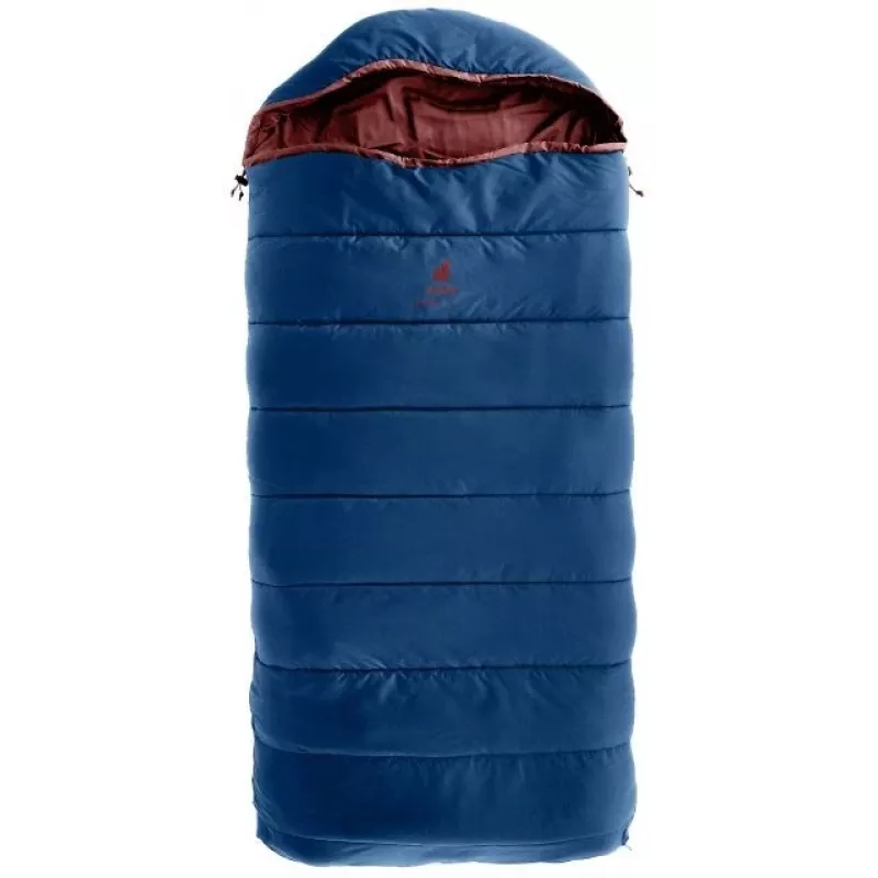 Deuter detský spací vak Starlight SQ (130-170 cm) - nightblue/redwood