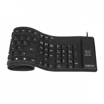 Klávesnica LogiLink ID0019A univerzálna USB QWERTZ nemecká čierna
