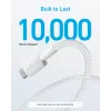 USB-A na USB-C kábel Anker A81H5G21 — 0,9 m, biely