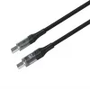 Fixed | Kábel USB-C/USB-C s displejom, podpora PD, 2m, USB 2.0, 100W | FIXDD-CC2-BK