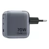 Vention GaN nabíjačka FEXH0-EU 70W — 2x USB-C + 1x USB-A, PD 70W, 100–240V
