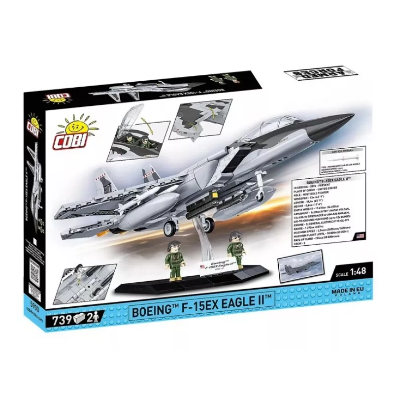 Cobi stavebnice Boeing F-15EX Eagle II modelová sada COIB-5900, zberateľská stavebnica v mierke