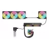 Corsair CO-9051001-WW iCUE LINK QX120 RGB skriňový ventilátor, 120 mm, PWM, s teplotným senzorom, čierny
