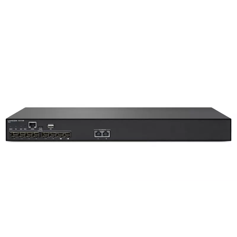 LANCOM XS-5110F Managed L2/L3 10G Ethernet (100/1000/10000) 1U čierny