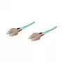 Patch kábel LWL Duplex OM3 (Multimode, 50/125) SC/SC, LSZH, prepólovateľná, 2 m, Good Connections®
