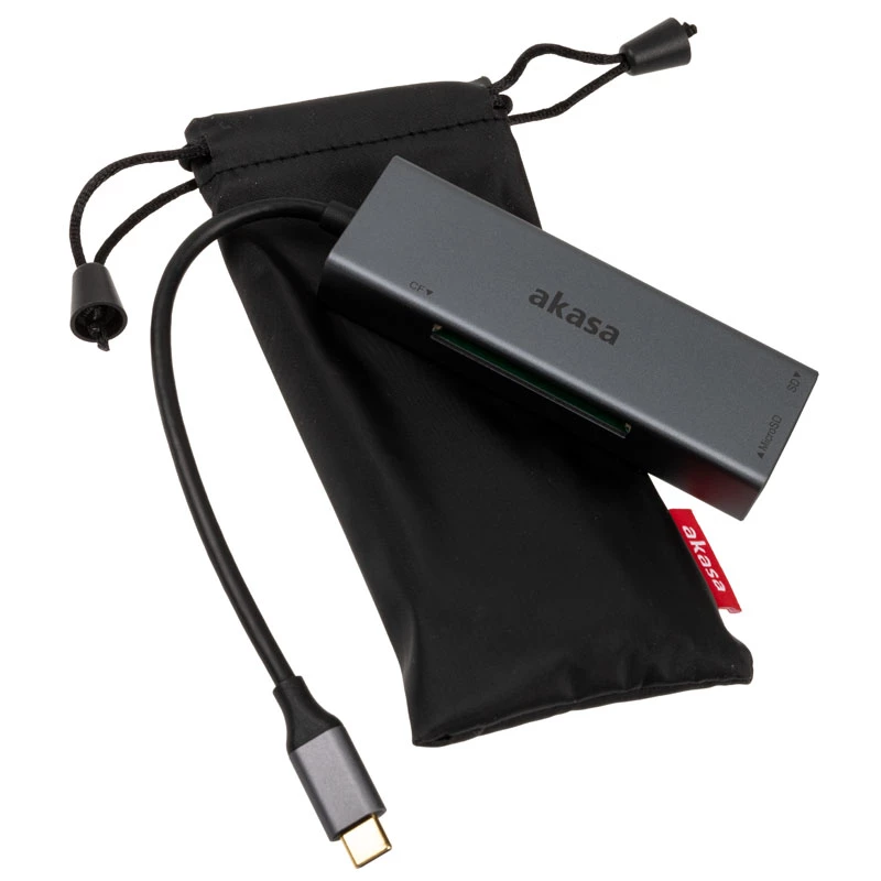 Akasa AK-CR-09BK čítačka kariet 3v1 USB 3.2 Gen1 Type-C