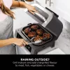 Ninja DG551EU teplovzdušná fritéza samostatné zariadenie 3,8 L stand-alone 1760 W teplovzdušná fritéza čierna, strieborná