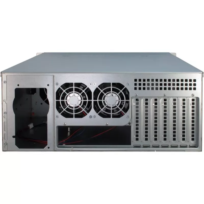 Serverová skriňa Inter-Tech 4U-4424 rack čierna, strieborná