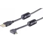 USB kábel S/CONN 13-10001 USB 2.0 1m čierny