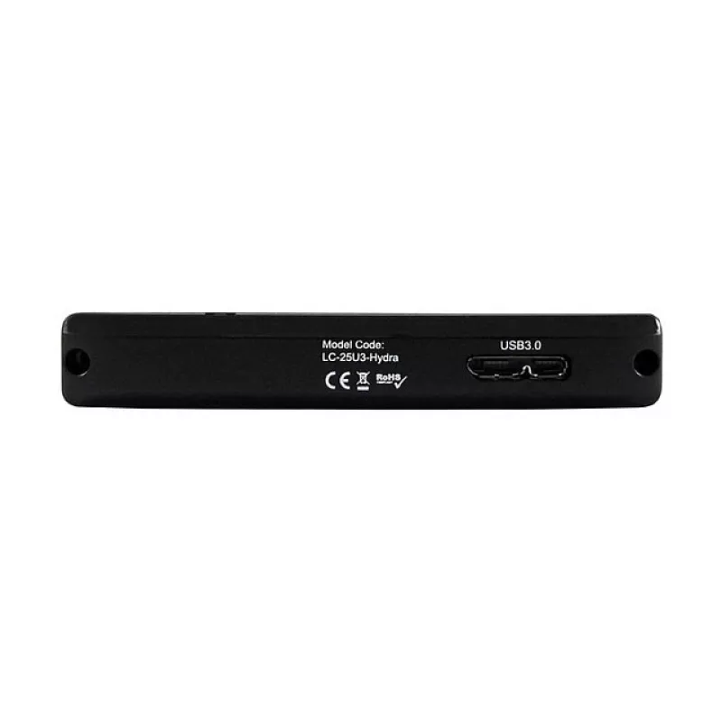 HDD puzdro LC-Power LC-25U3-Hydra čierne 2,5 palca