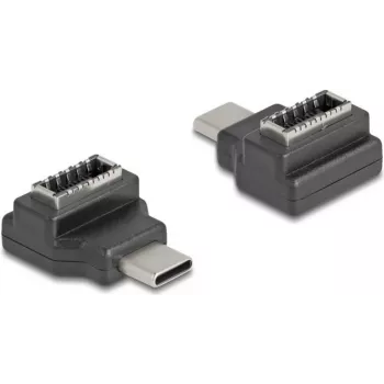 DeLOCK 67235 Adaptér USB Type-C USB Type-E čierny