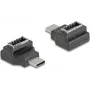 DeLOCK 67235 Adaptér USB Type-C USB Type-E čierny