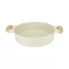 Plochý hrniec D28cm 4,1L/beige