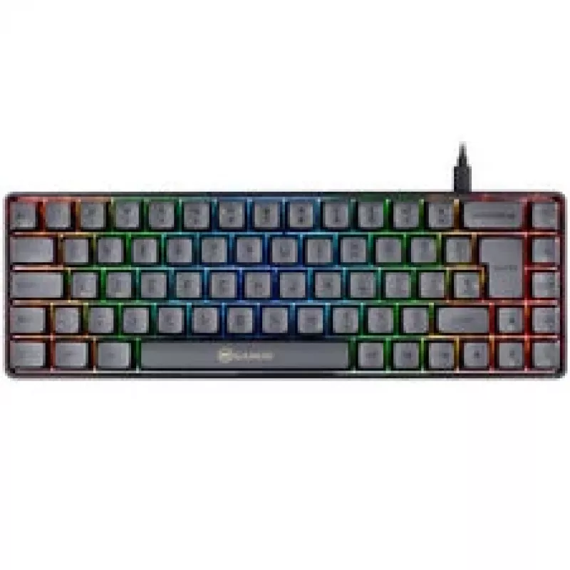 GAMIAC TKL69G SF herná klávesnica, Kailh modrá – čierna/sivá