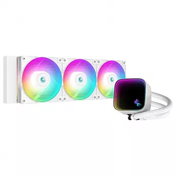 DeepCool LS720 SE WH procesor all-in-one kvapalinový chladič 12 cm biely 1 ks