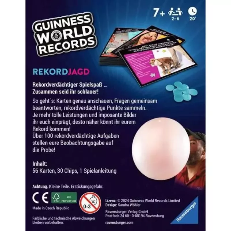 Guinness World Records - Rekordjagd, kartová hra